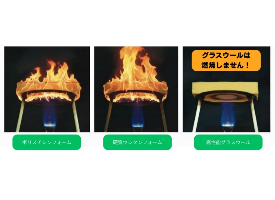 2. 万が一への備え、高い不燃性