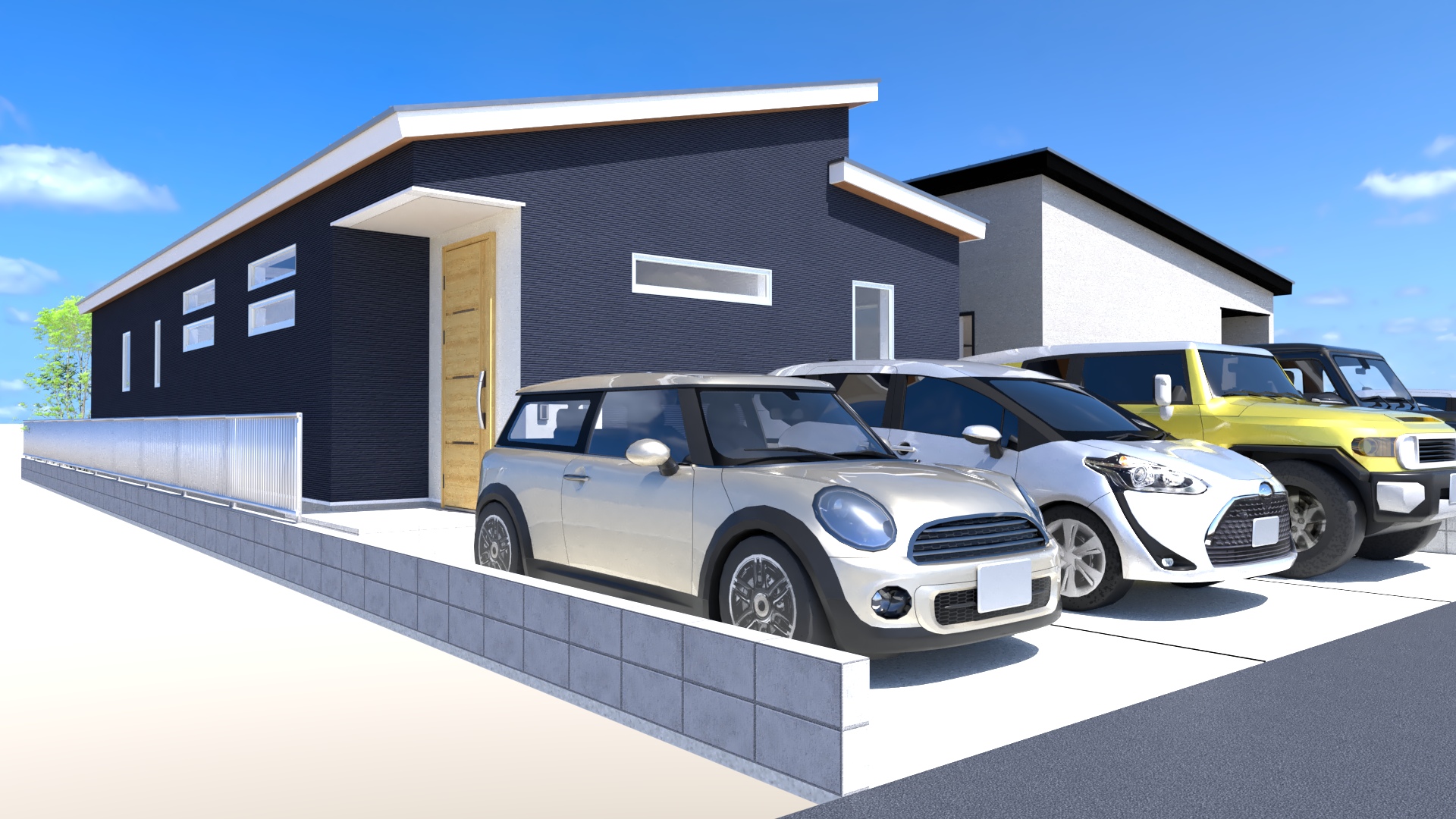 南庭付きの平屋建て！４ＬＤＫ！リビングは和室と続き間になっているのでより開放感を感じることができます。