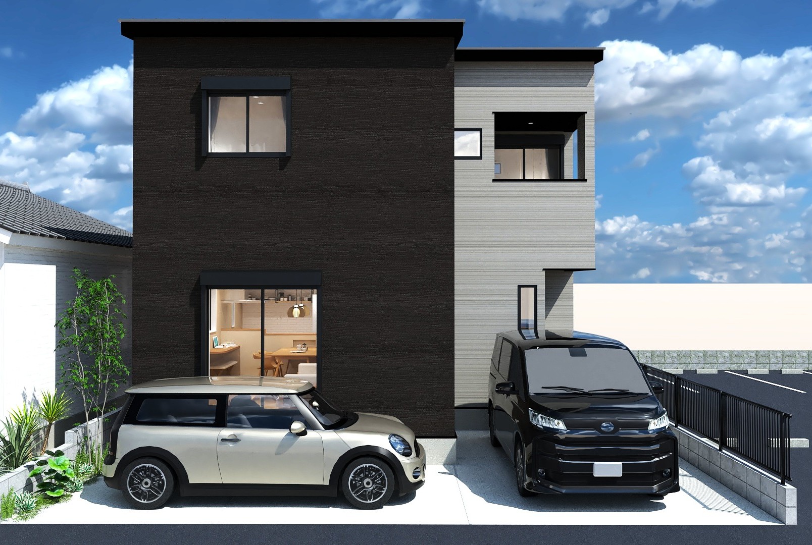 「市電とＪＲを使いこなす。軽やかなフットワークが、家族の時間を豊かにする家。」南向きの明るいリビングは、家族の笑顔が集まる場所に。