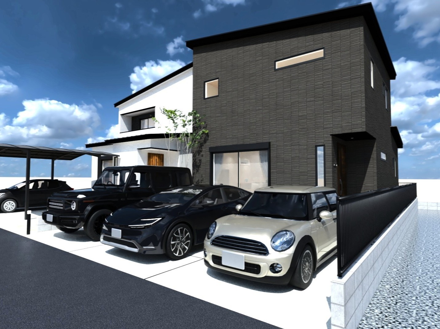 【東谷山５丁目×新築建売】平坦地に佇む4LDK＋サンルーム。並列駐車3台可＆家族の絆を育むゆとりある住まい。